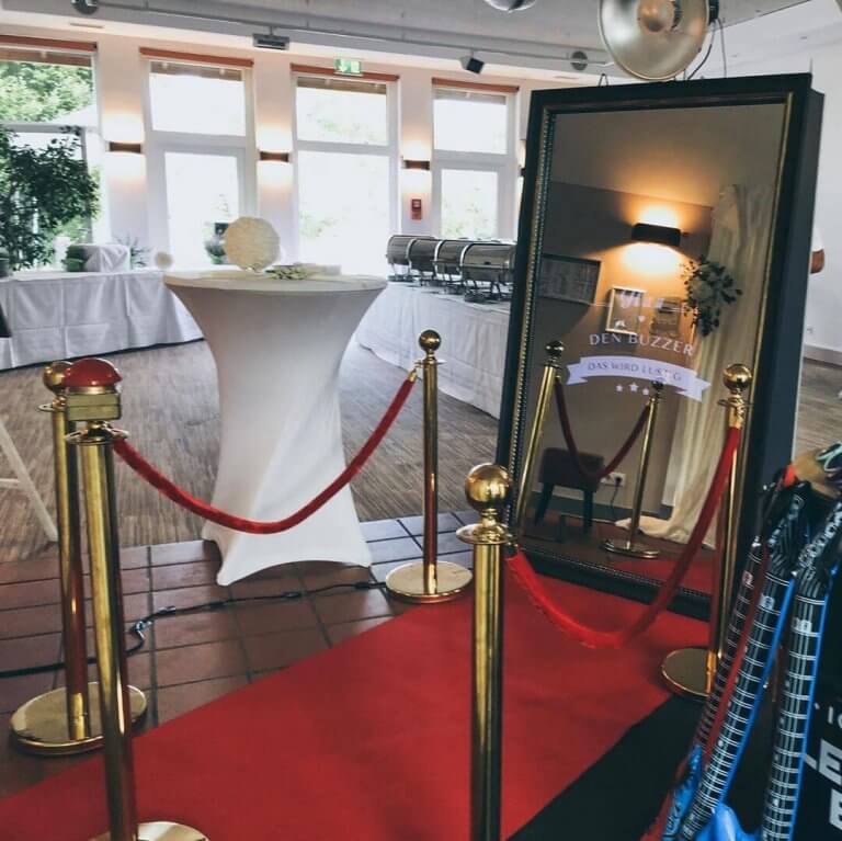 SnapDat Fotospiegel Magic Mirror auf einer Hochzeit