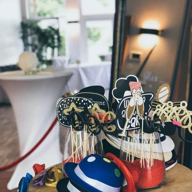 SnapDat Fotospiegel Magic Mirror auf einer Hochzeit Props